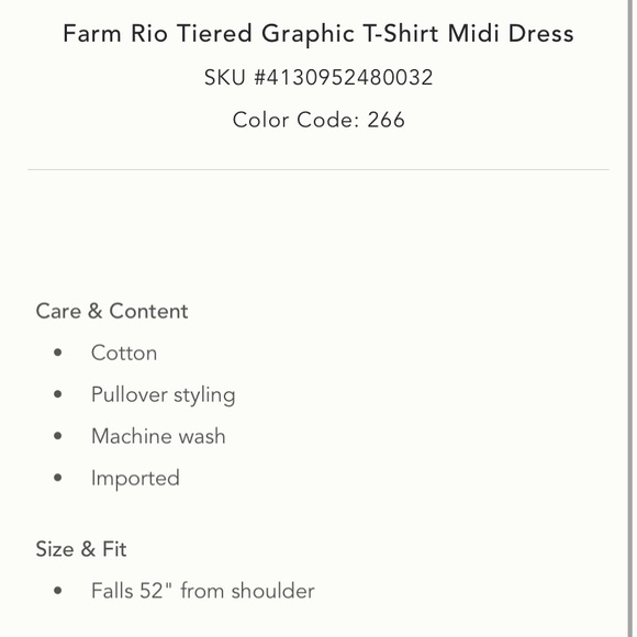🌿|NWT| Farm Rio x Anthropologie Tiered Graphic Tshirt Dress - Picture 11 of 11